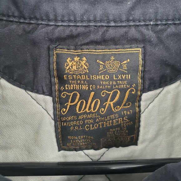 Polo Ralph Lauren Patchwork Polo Shirt Top Men Size XXL Vintage Short Sleeve - Picture 7 of 12